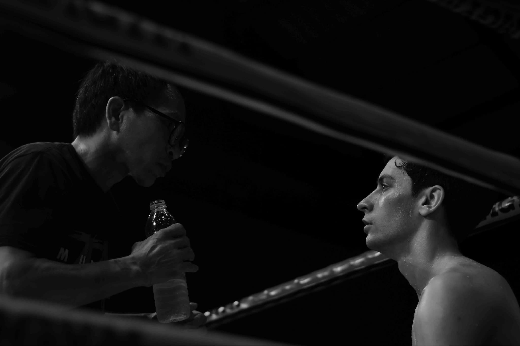 Adrien Soulié in Muay Thai training